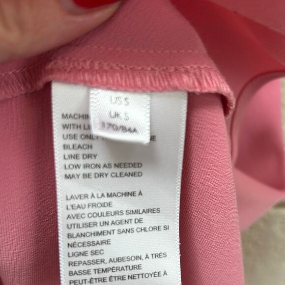 Urban Outfitters UO Mallory Rose Pink Drape Neck Satin Slip Dress size S - Picture 6 of 8